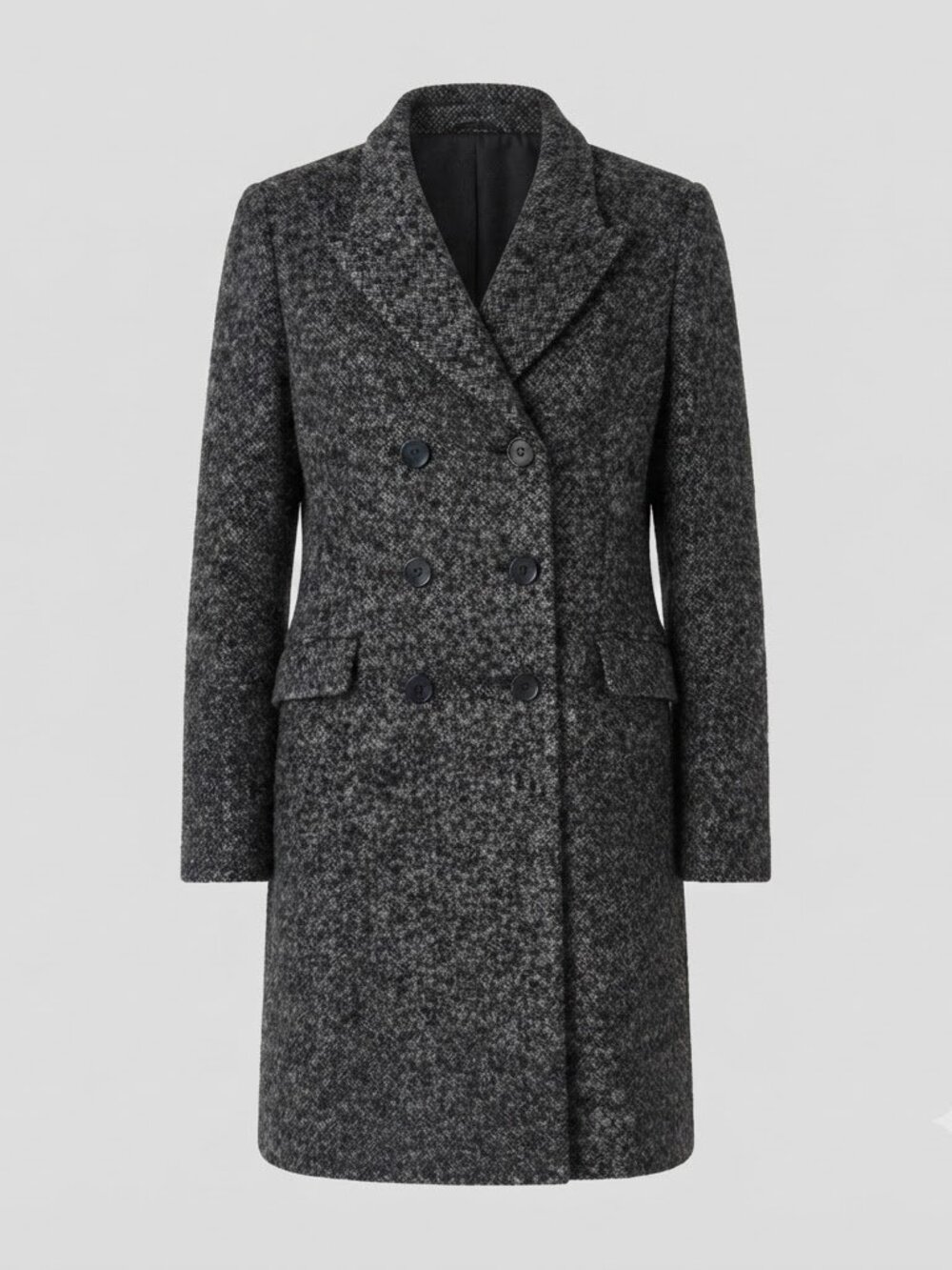 Theory Woman Wool Coat, Gray. Size L. Pre-owned, Excellent